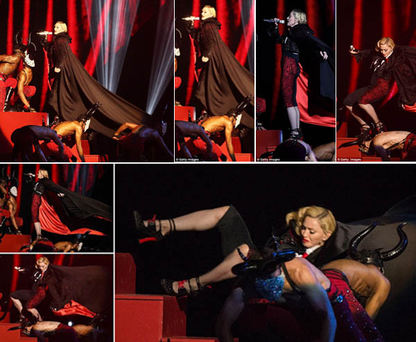 Madonna Terjatuh di Panggung pada Ajang BRIT Awards 2015